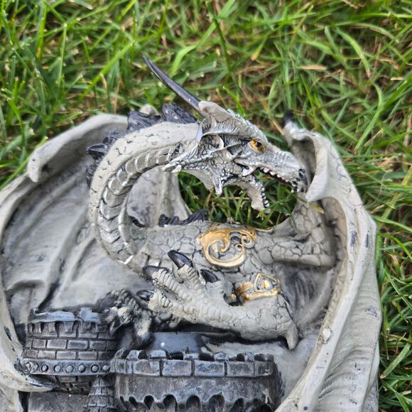 Dragon Castle Wall Hanging Decor Sword Holder - Picture 2 of 9